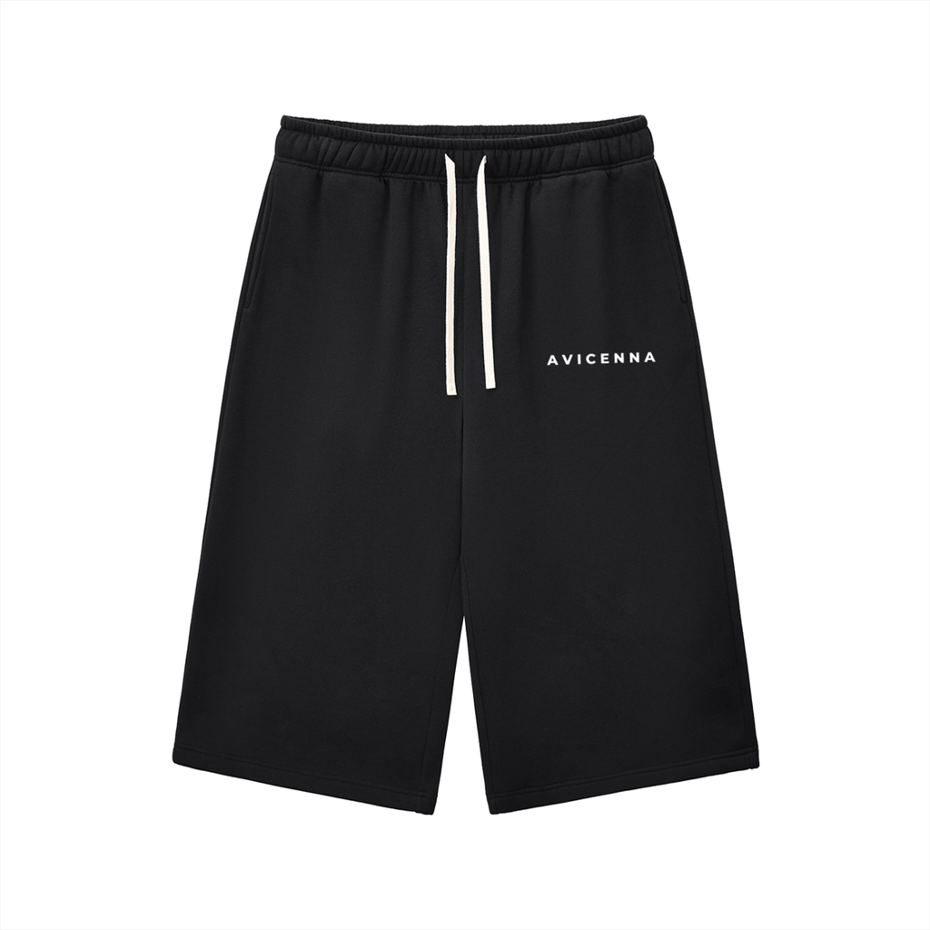 Relaxed Drawstring Three-quarter Sweatpants