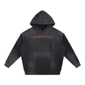Vintage Washed Frayed Fleece Hoodie