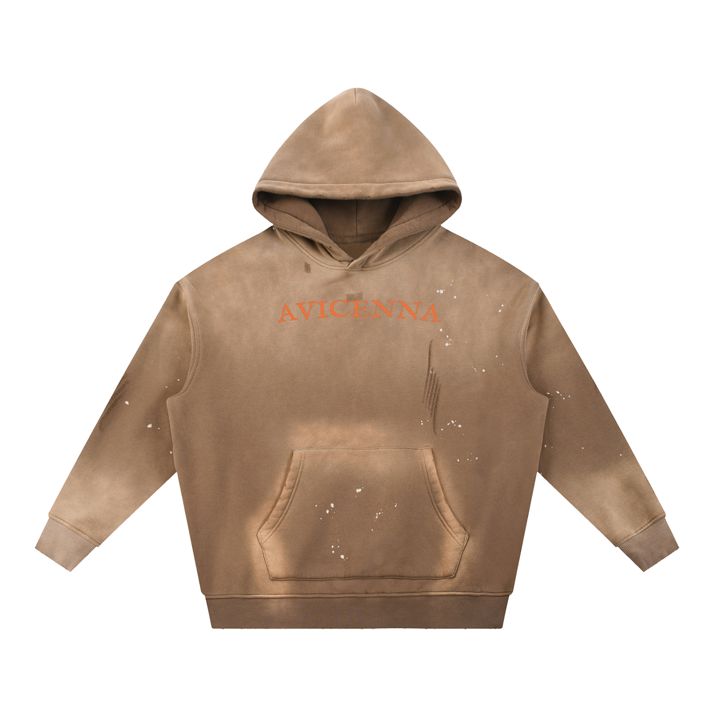 Vintage Washed Frayed Fleece Hoodie [XOX]