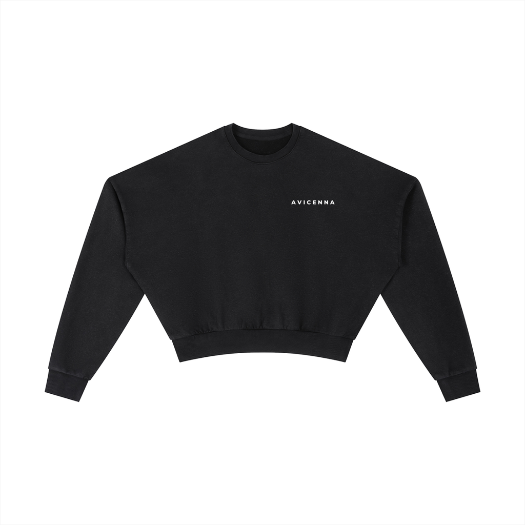 Vintage Washed Cropped Sweatshirt