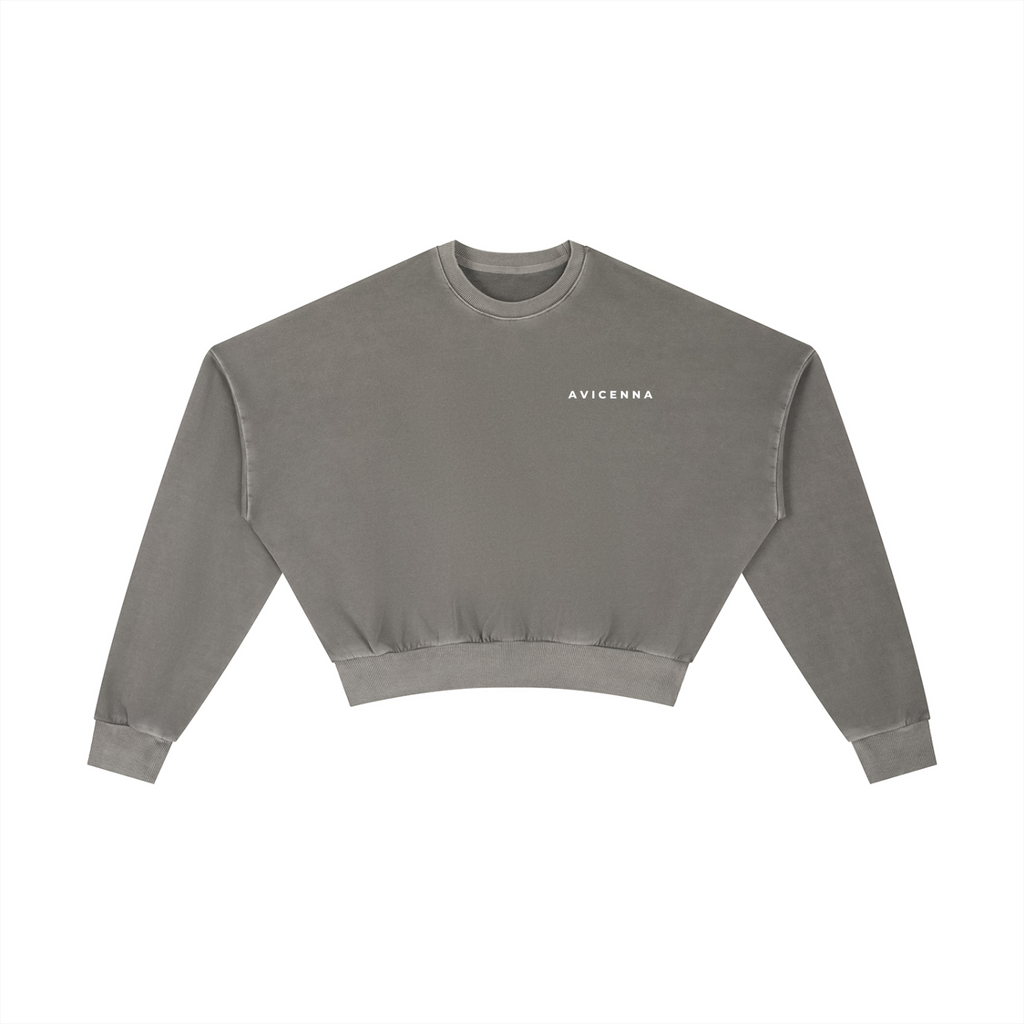 Vintage Washed Cropped Sweatshirt